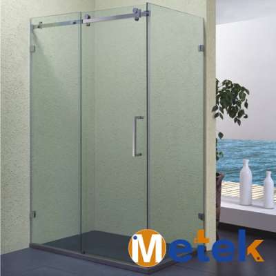 High standard 304 stainless steel sliding glass frameless shower doors