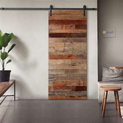 36-in x 84-in  Unfinished 1-Panel Reclaimed Wood  Barn Door